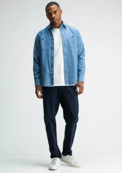 Heren BUTCHER OF BLUE OVERHEMD