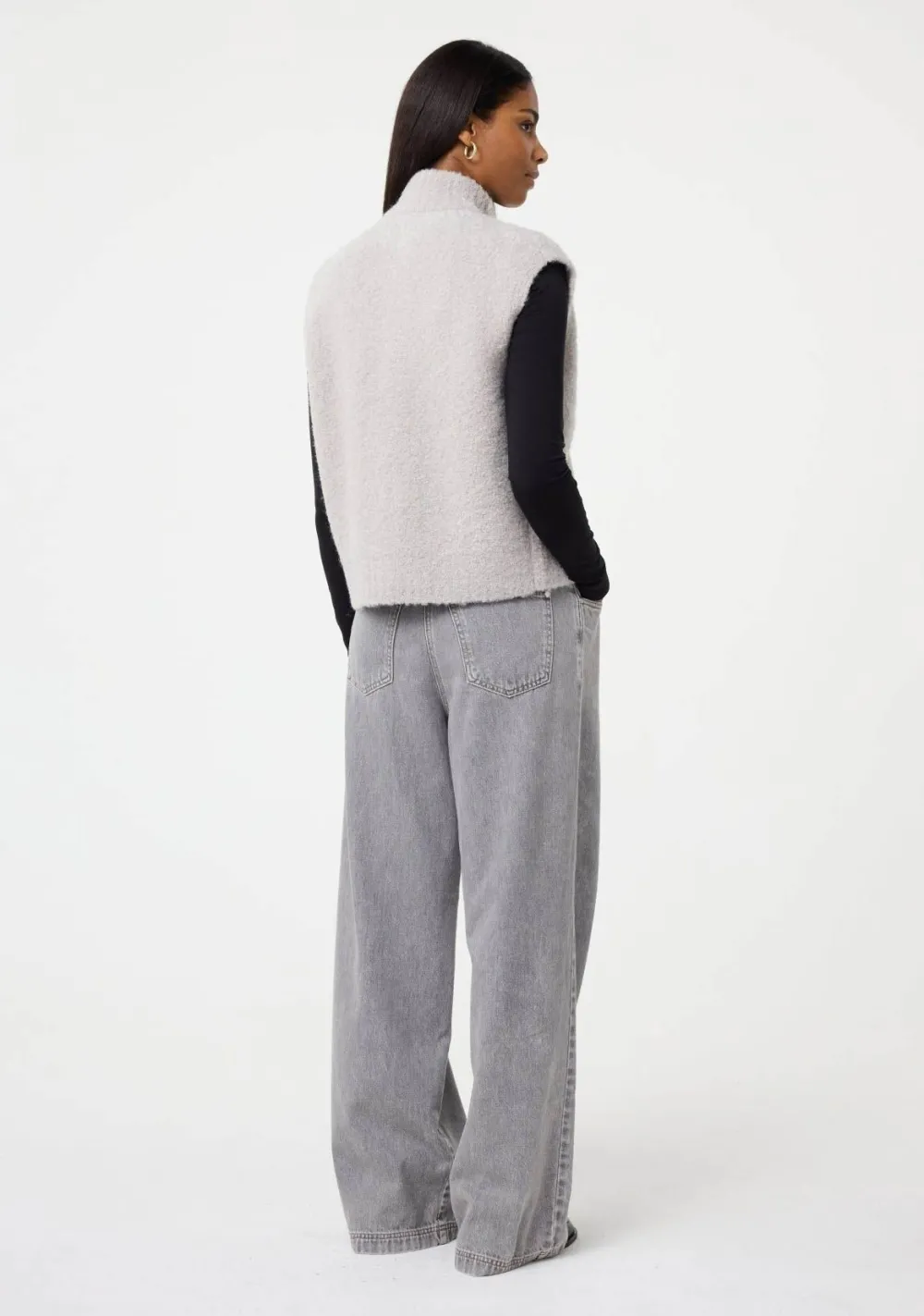 DAMES KNIT-TED GILET