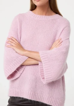 DAMES KNIT-TED TRUI KORTE MOUW