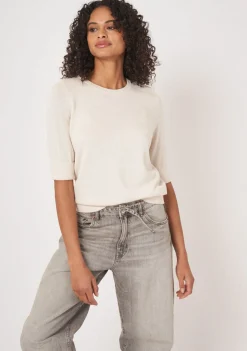 DAMES REPEAT TRUI KORTE MOUW