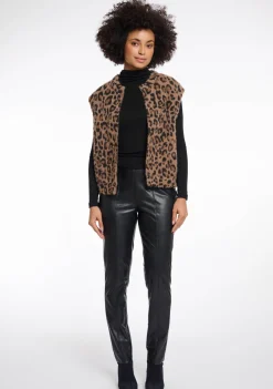DAMES RINO EN PELLE GILET