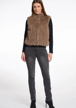 DAMES RINO EN PELLE GILET