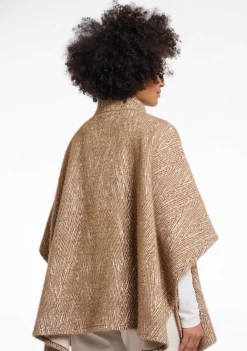 DAMES RINO EN PELLE PONCHO