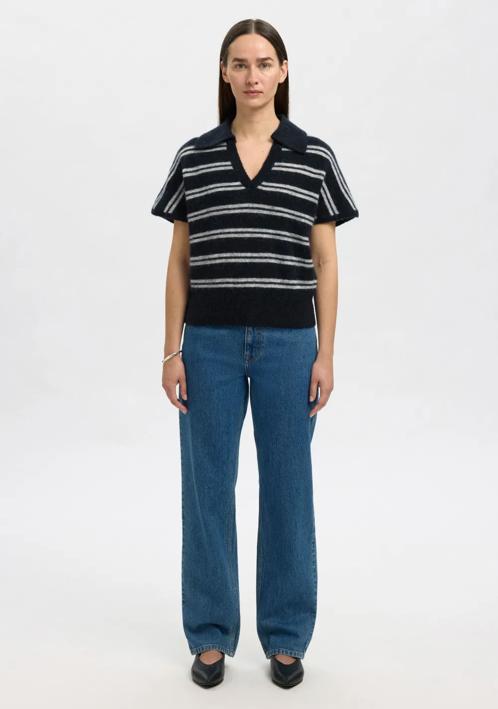 DAMES SELECTED FEMME TRUI KORTE MOUW