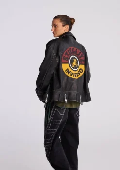 DAMES STIEGLITZ LEER/SUEDE JACK